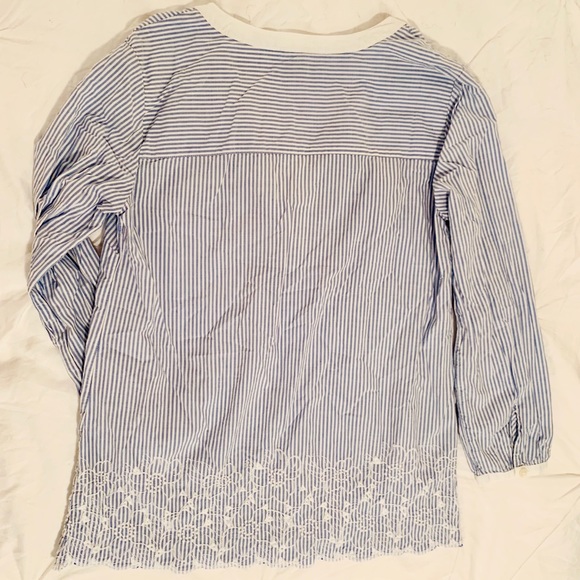 Banana Republic blue and white striped tunic - Picture 3 of 6